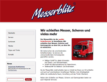 Tablet Screenshot of messerblitz.at